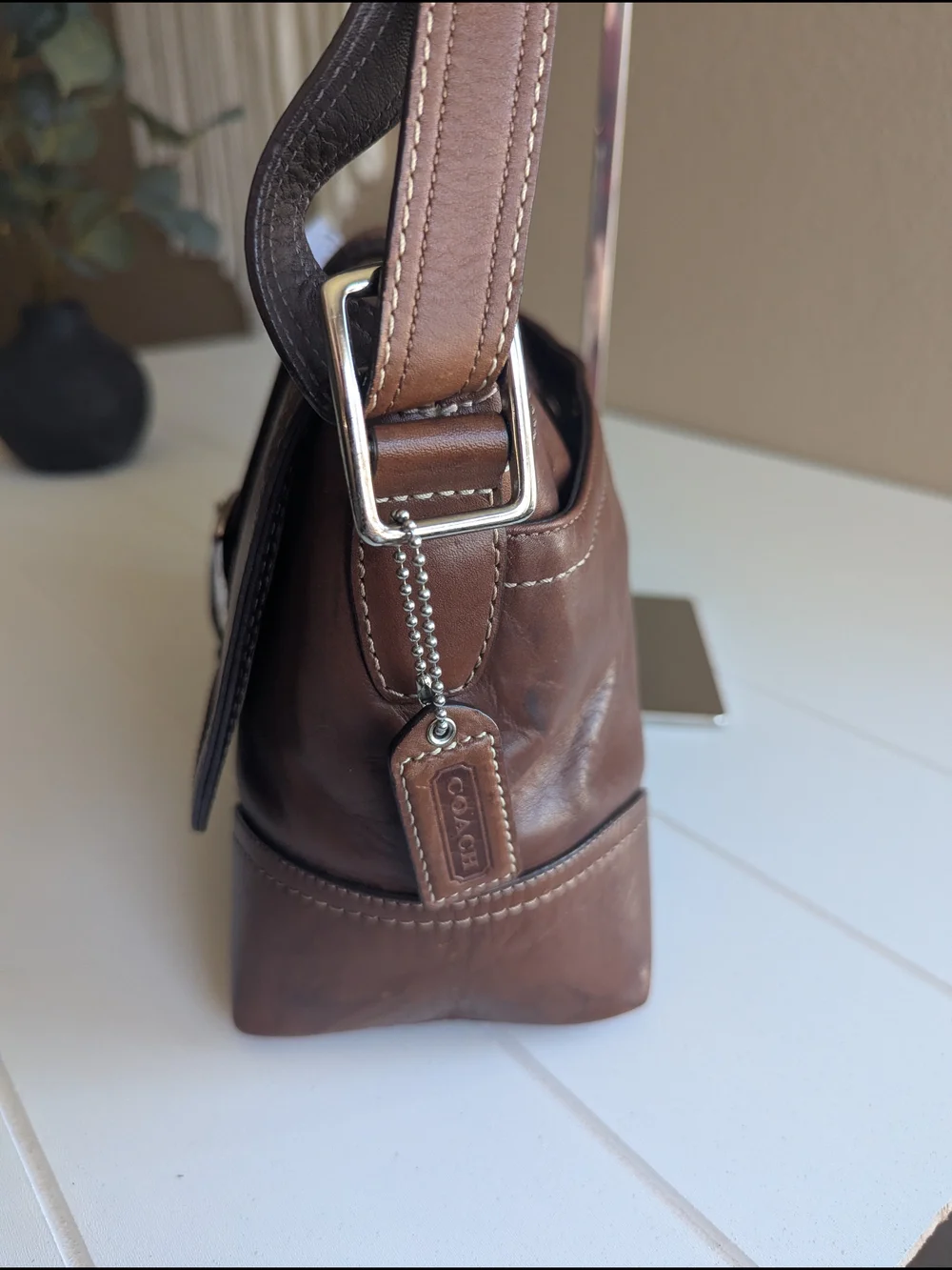 vintage Y2K Coach Hamptons Buckle Flap bag